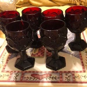 Avon Cape Cod small wine goblets